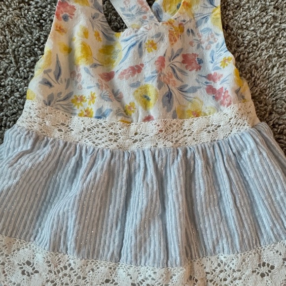 Tommy Bahama Toddler Girls’ Floral & Striped Dress summer sundress size 4T - Picture 3 of 8